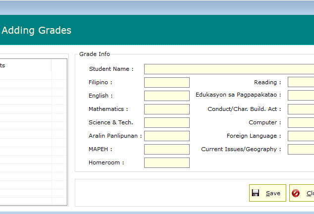 School/University grading Management system with Source code Archives ...