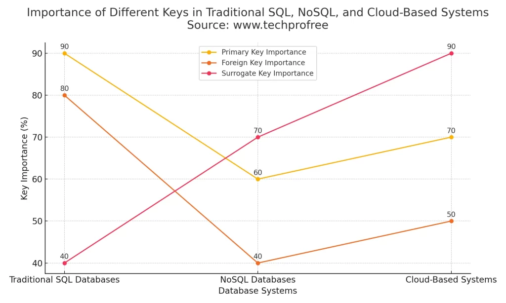 Importance Of Different Keys In DBMS Traditional SQL, NoSQL, cloud Based systems - techprofree